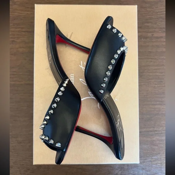 Christian Louboutin Me Dolly 85 Leather Mules - Picture 5 of 8